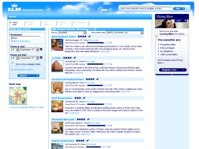 klm - booking