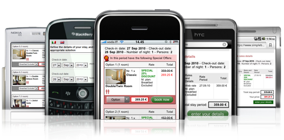 SimpleBooking - Booking Engine compatibile con mobile e Smartphone